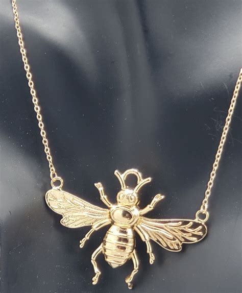 bee necklace gucci|gucci bumble bee earrings.